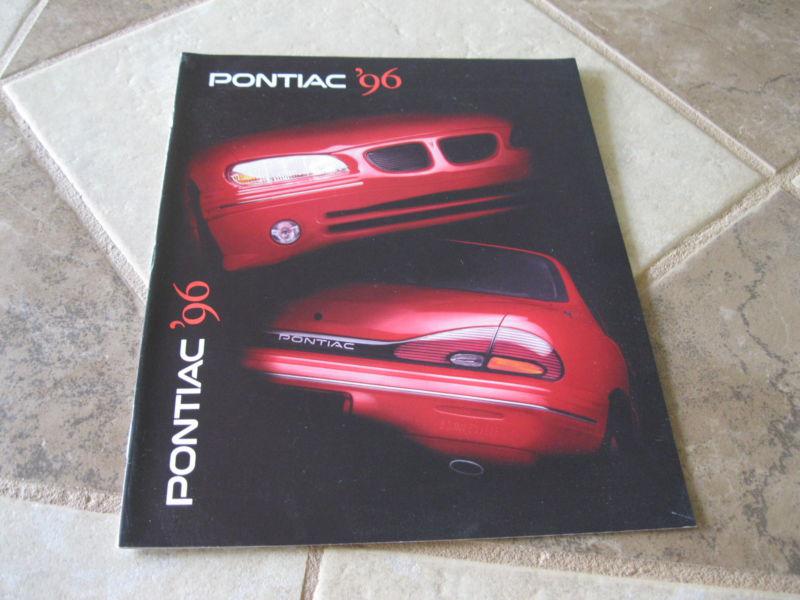 1996 pontiac 24-page sales brochure bonneville grand am gt sunfire firebird 