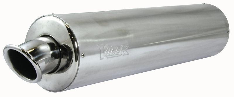 Viper yamaha fzs600 fazer 98-04 motorcycle aluminum round slip-on exhaust