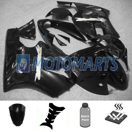 5 in 1 bundle for kawasaki ninja zx12r 02 03 04 body kit fairing & windscreen aa