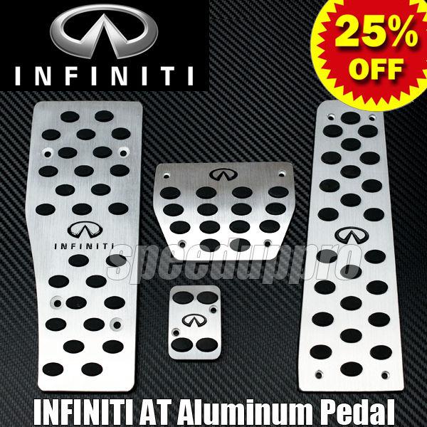 Infiniti aluminum foot pedals g25 g35 g37 ex25 ex35 fx35 m25 m35 m37 at 4pcs a