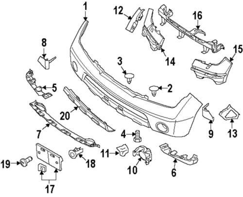 Nissan oem 62022ea540 bumper cover