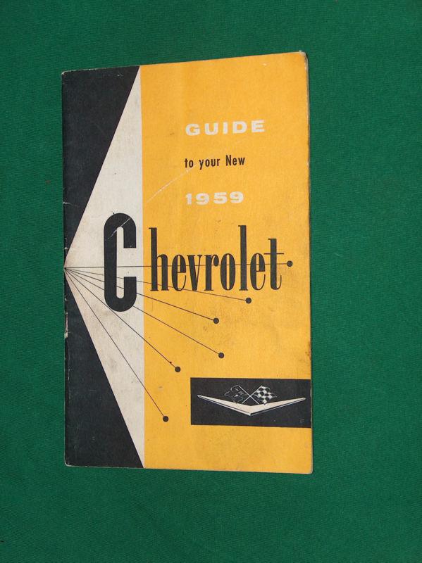 1959 chevrolet owers manual service guide