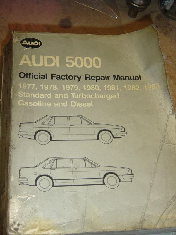 Audi 5000 1977-83 official factory repair manual 