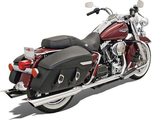 Bassani true dual head pipes chrome harley flhtc classic 1995-2005,2007-2013