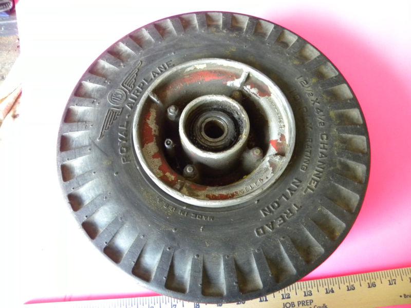  j. a. ensminger 12 1/2" x 4 1/2" aircraft tail wheel and tire