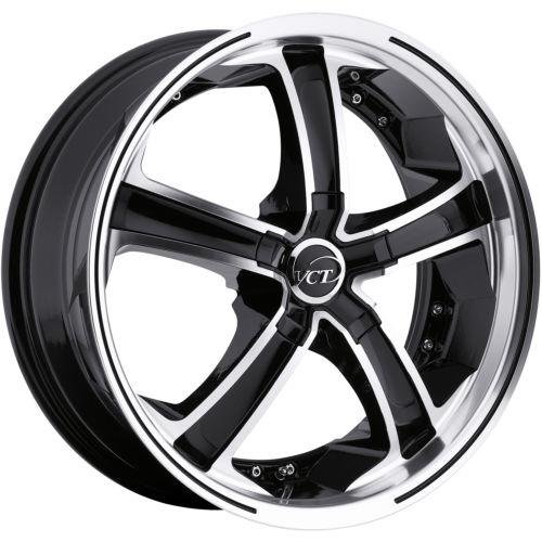 18x7.5 machined black vct massino wheels 5x120 +40 mini countryman honda