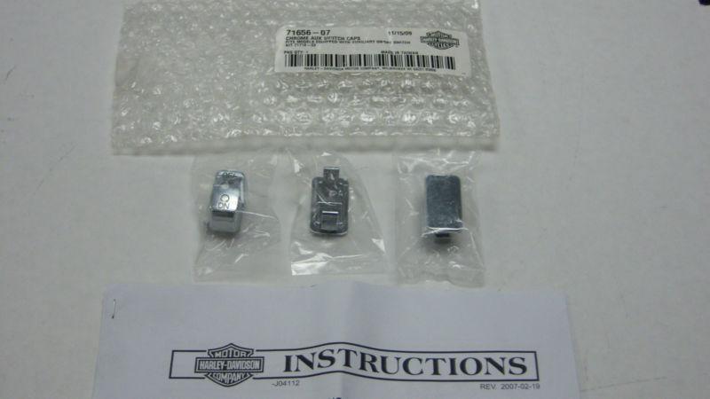 Chrome auxilliary switch cap set, 71656-07