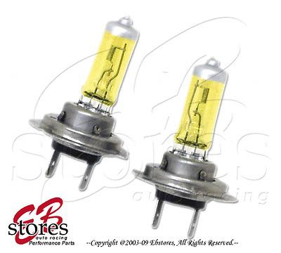 H7 12v 100w xenon gas hid high beam light bulb 1 pair 2pcs 3000k golden yellow