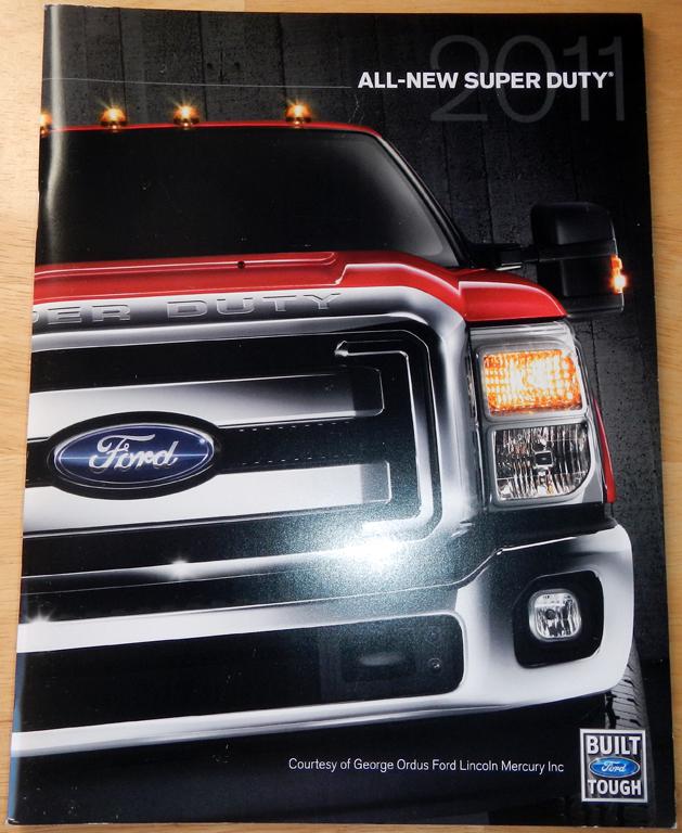 2011 ford super duty truck dealer brochure f-250 / f-350 / f-450