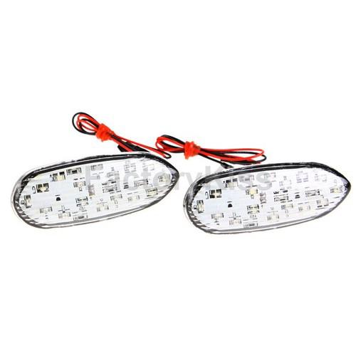 New 2 x amber led flush mount turn signal indicator honda cbr 600 919 rr