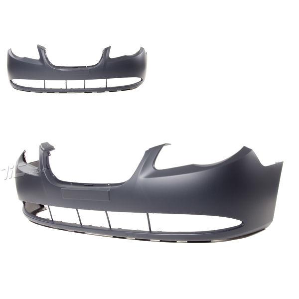 Front bumper hy1000167c primed black cover capa for 2007-2010 hyundai elantra se