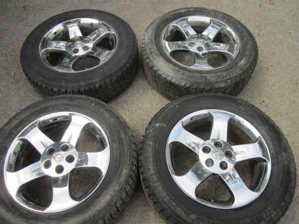 03-06 murano set of 18 inch chrome alloy wheel &tires