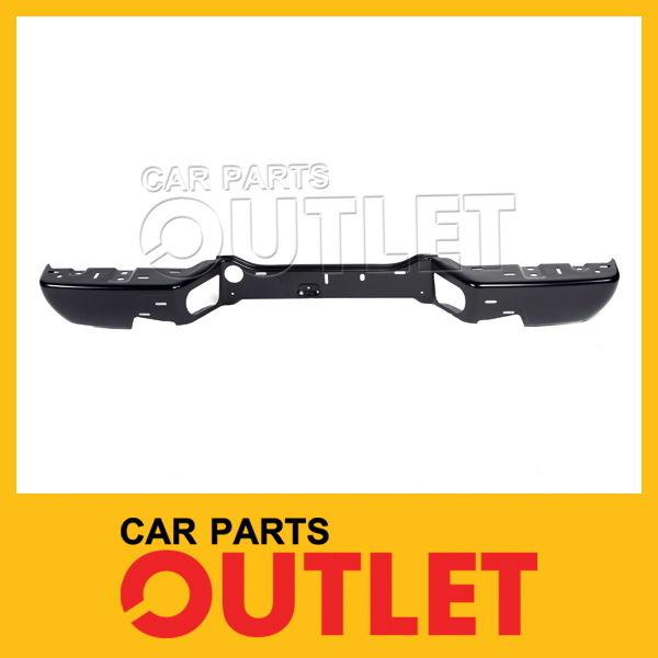 2004-2012 canyon rear bumper face bar gm1102550 colorado fleetside black wo tow