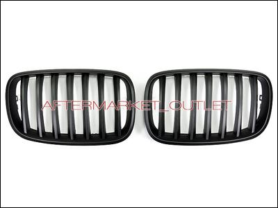 Matte black kidney grille for 07 08 09 10 11 12 13 14 bmw e70 x5 x5m e71 x6 x6m