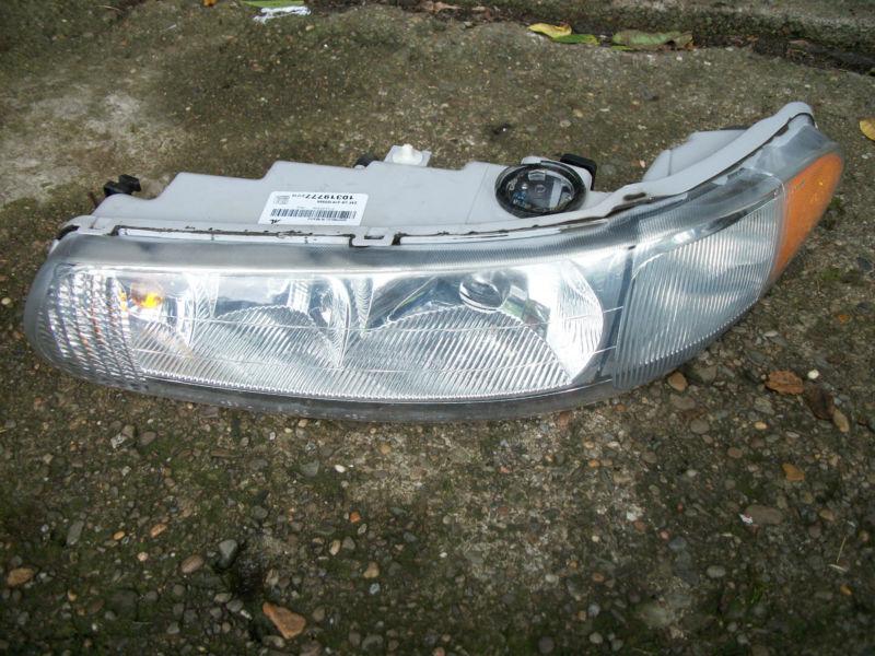 1997 buick century headlight headlamp w/ side marker light lh ds oem gm