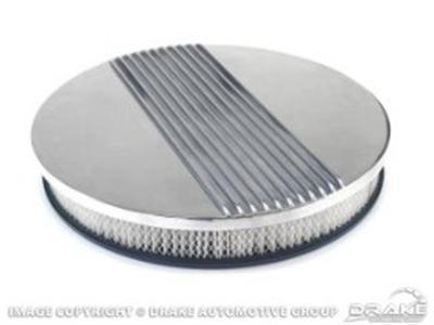 Scott drake 14" aluminum finned air cleaner assembly