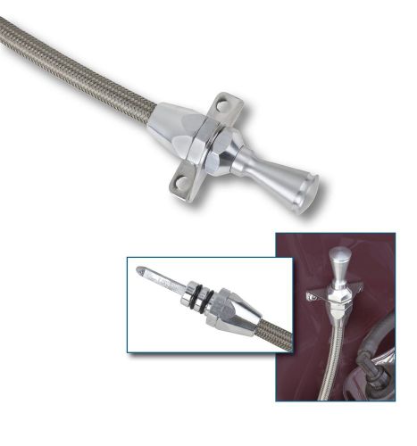 Lokar td-3727fm hi-tech flexible braided stainless transmission dipstick