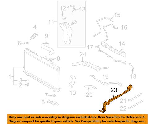 Subaru oem 04-06 baja 2.5l-h4 radiator-pipe 45522ae110