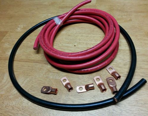 Battery relocation cable kit 1/0 ga 18ft red. + 4ft black heavy duty cable!