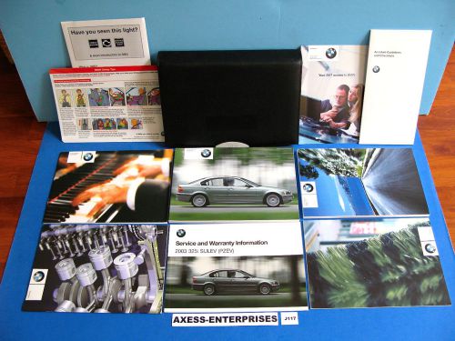 2003 bmw e46 sedan 320i 325i 325xi 330i 330xi owners manuals user books set j117