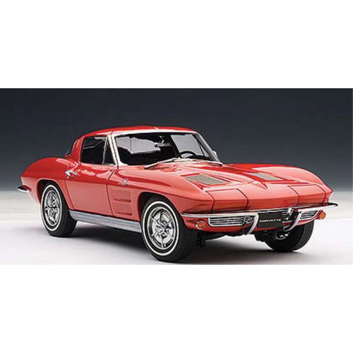 Corvette model, die cast, 1/18th scale, riverside red coupe, 1963