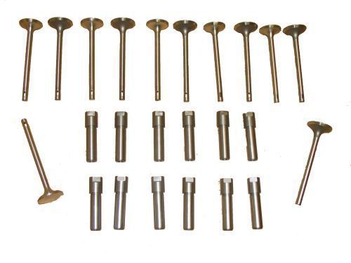 6 intake &amp; 6 exhaust valves , 12 guides 1930 30 1931 31 chevy 194 chevrolet new