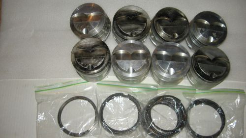 8 venola forged pistons with pins,rings and teflon buttons