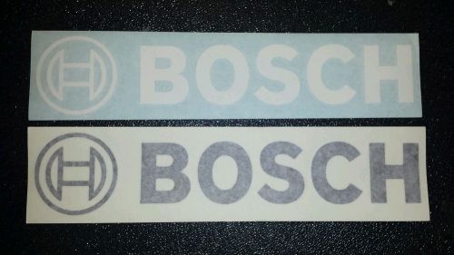 New 2 bosch racing decal sticker 1 white 1 black  10 x 1.75 in.