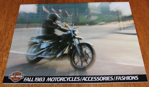 Harley nos fall 1983 accessories fashions parts catalog shovelhead xl (913)