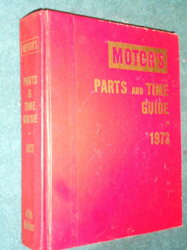 1967-1973 chevy ford buick cad merc pontiac mercury flat-rate  & parts book 