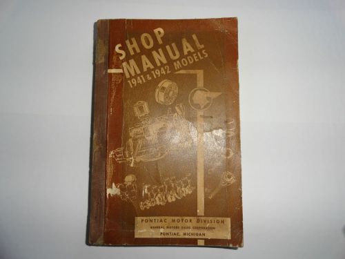 1941 1942 pontiac shop manual service book original gm book