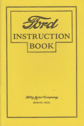 Model t car and truck owners manual 1926-1927