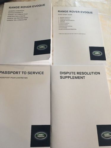 2015 land rover range rover evoque owners manual &amp; literature 15 owner&#039;s