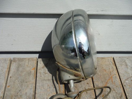 Vintage 5&#034; guide fog lamp  light model #2025-a chrome 1940&#039;s rat rod hot rod nr!