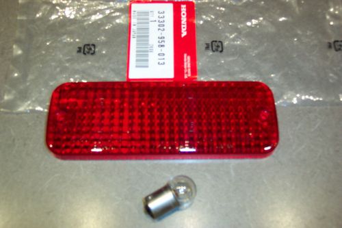 Honda atc 1980-86 tail light lens bulb kit oem big red 110 125 185s 200e/es 200m