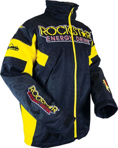 Hmk mens yellow rockstar superior tr windproof/waterproof snowmobile jacket