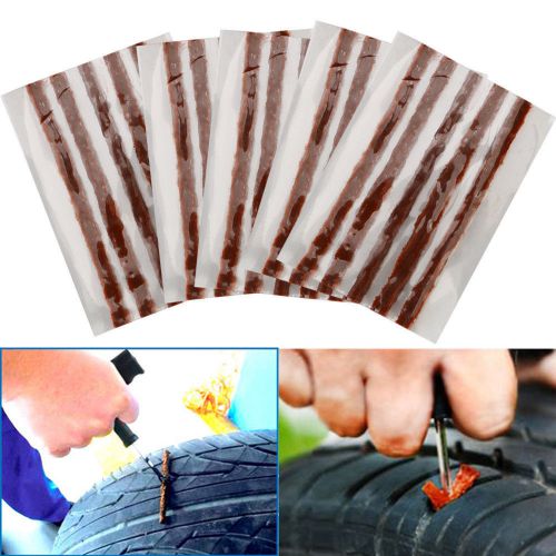 50x bike motorcycle van car tubeless tyre emergency puncture repair tire strip