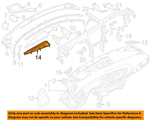 Audi oem 12-13 a7 quattro instrument panel dash-trim bracket 4g8819635d6ps