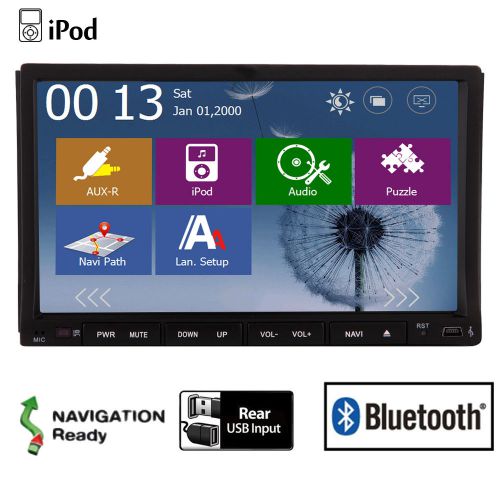 Win8 double 2 din 7&#034; gps navi car dvd player in dash radio stereo bluetooth ipod