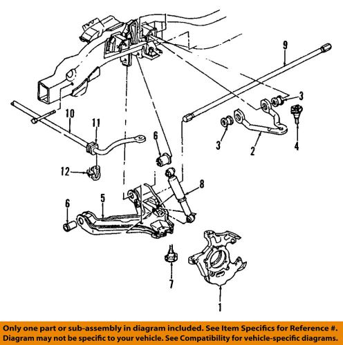 Gm oem stabilizer sway bar-front-bracket 88891781