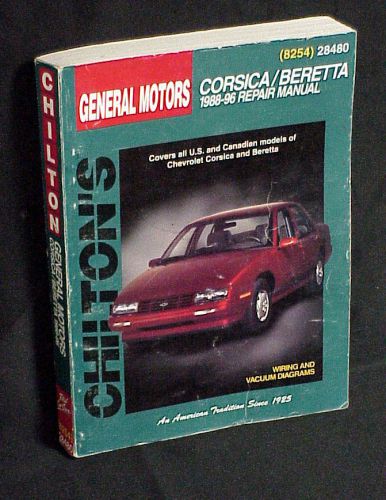 Chilton&#039;s repair manual #28480 corsica/beretta 1988-1996