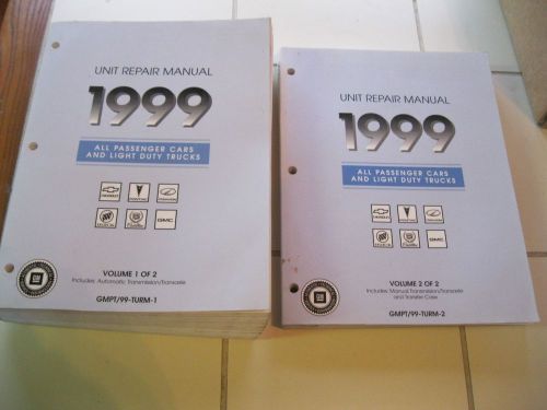 1999 chevrolet gm transmission factory overhaul service manual set of 2