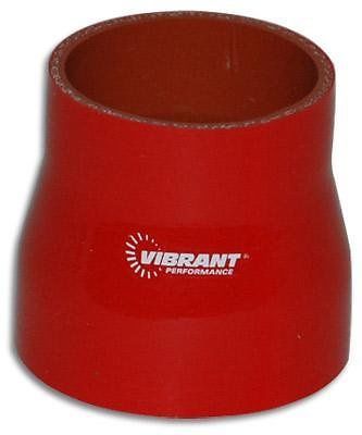 Vibrant 2778r 2&#034; x 2.75&#034; 4 ply red reinforced silicone reducer coupling