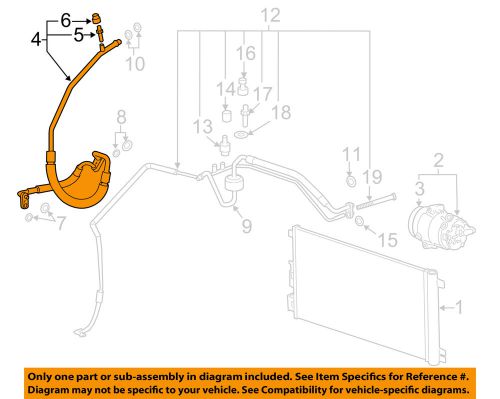 Gm oem air conditioner-suction hose 20800925