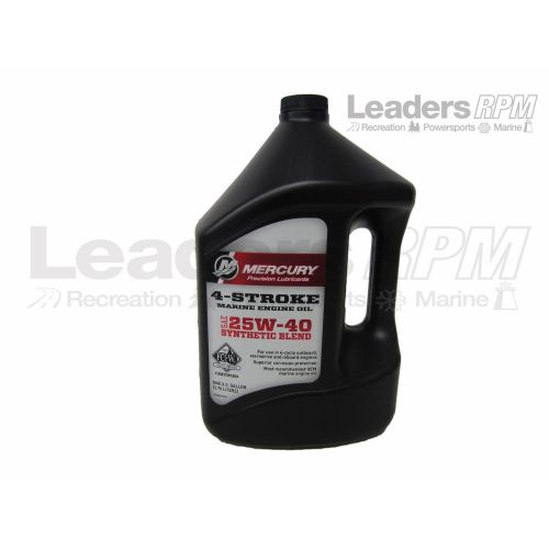 Mercruiser oem synthetic blend 25w-40 engine oil 92-8m0078630 gallon