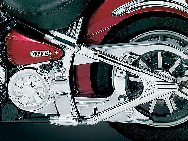 Kuryakyn chrome swingarm tube covers - yamaha road star