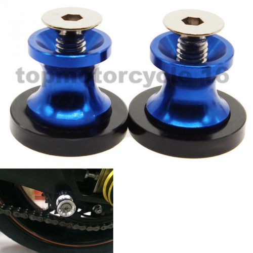 8mm cnc swingarm spools fit honda suzuki triumph bmw honda kawasaki blue hot top