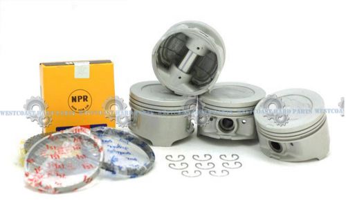 83-84 toyota celica pickup 2.4l 22r sohc 8v npr pistons kit and rings set