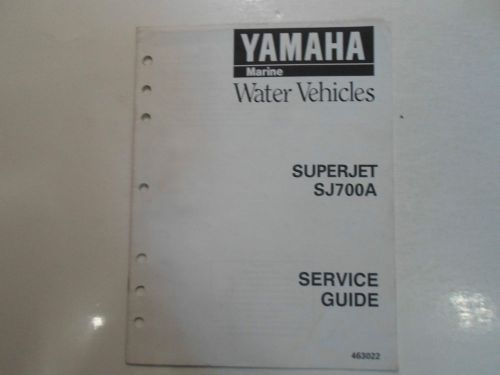 1996 yamaha marine water vehicles superjet sj700a service guide manual oem 96