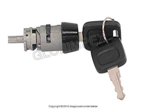 Audi (84-91) ignition lock cylinder &amp; keys febi new + 1 year warranty